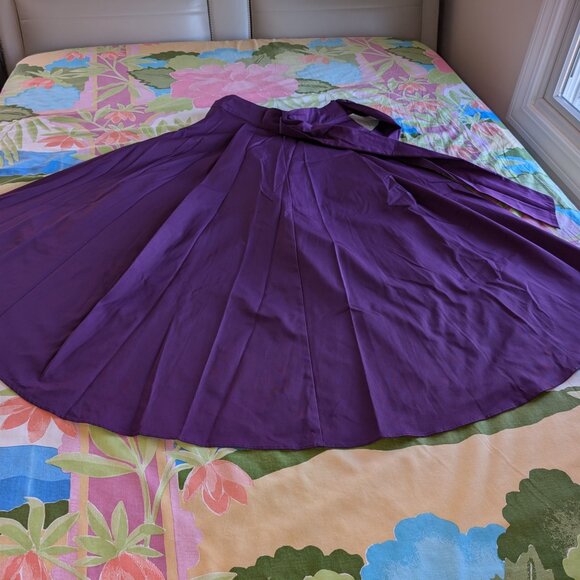Purple Hi-Lo Maxi Skirt Large Seventh Avenue Design Studio NY&C Brand New - Picture 15 of 16